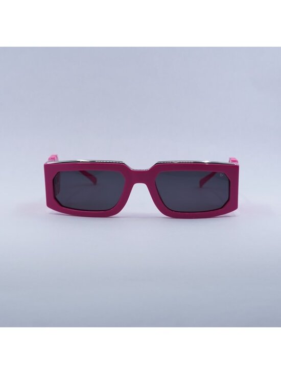 Philipp Plein SPP119M Rose Venus 07BE Sunglasses Fuchsia Rectangle Frame main image 6